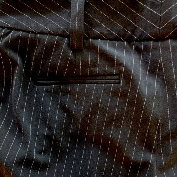 AB Studios Womens Pants Size 6 Black Pinstripe - Picture 8 of 9